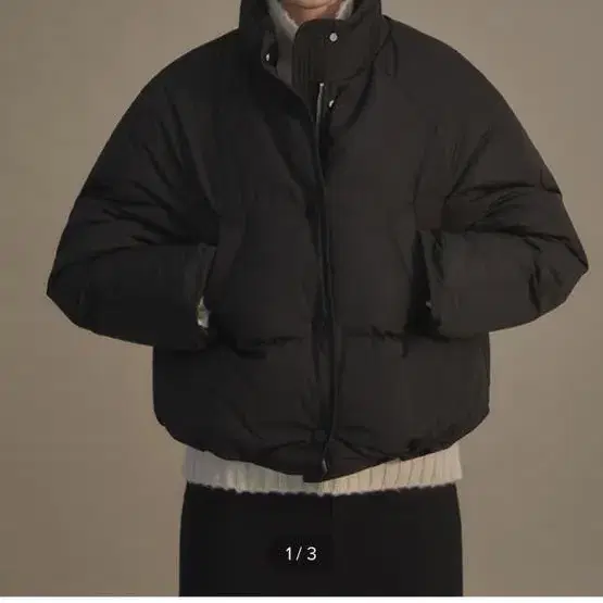 Cropped string puffer jacket (낫띵리튼 패딩)