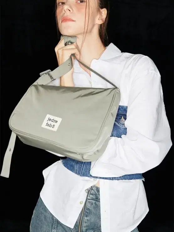 제드레페브5 슬랜트 숄더백 미디움 slant shoulder bag 카키