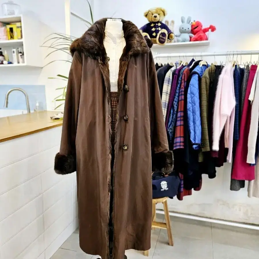 BALMAIN fur reversible coat