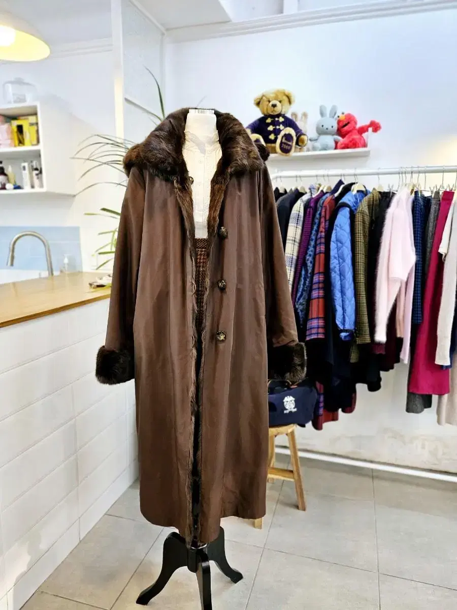 BALMAIN fur reversible coat