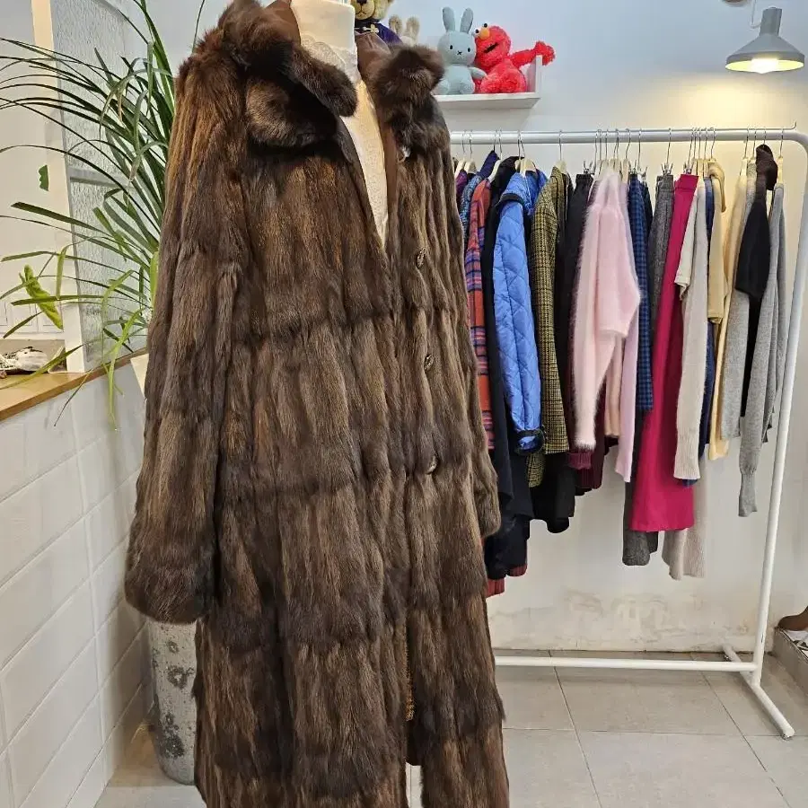 BALMAIN fur reversible coat