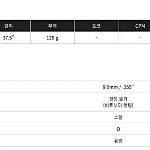 다이나믹골드 스피너 투어이슈 웨지 전용 샤프트  그립 증정