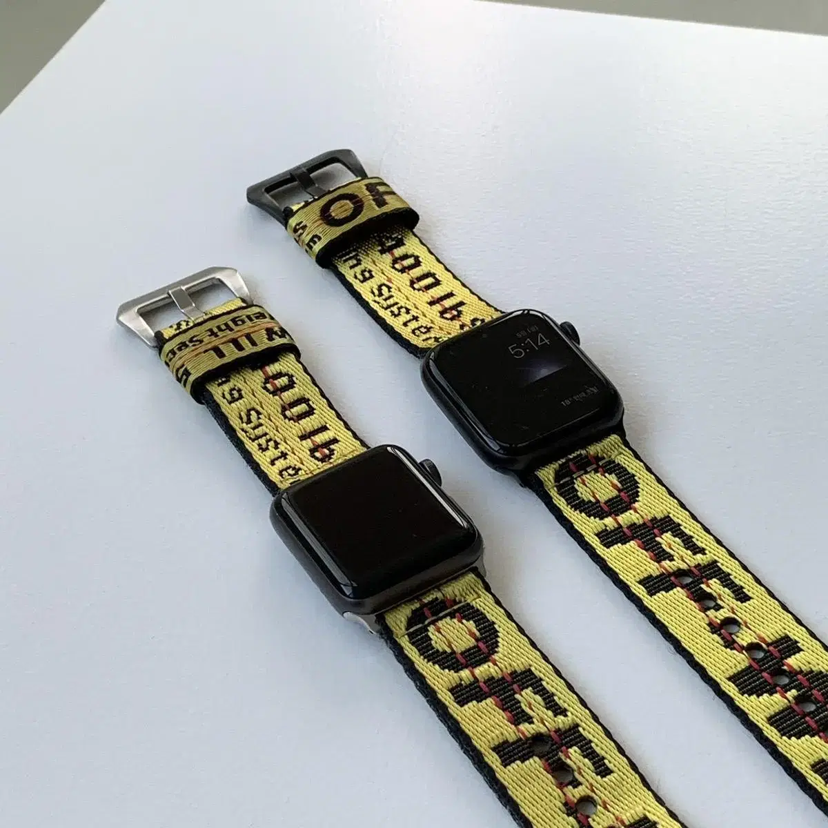 Off-white Apple Watch strap