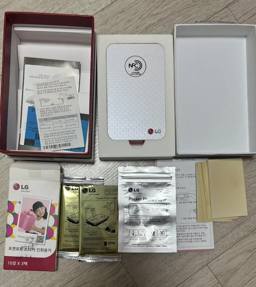 LG 포켓포토 1세대 사진인화 인화기 카메라 필름카메라 프린터 디카 코닥