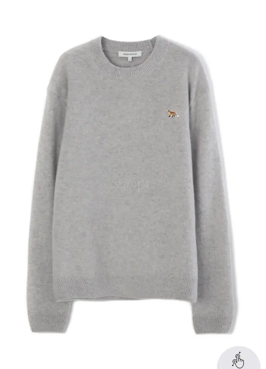 Maison Kitsune Babyfox knit melange in size L for sale.