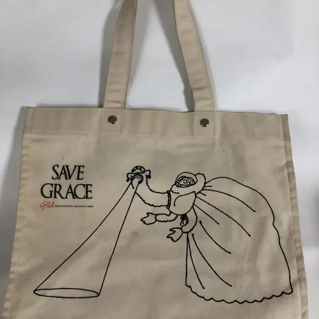 언더커버 SAVE GRACE 캔버스 토트백