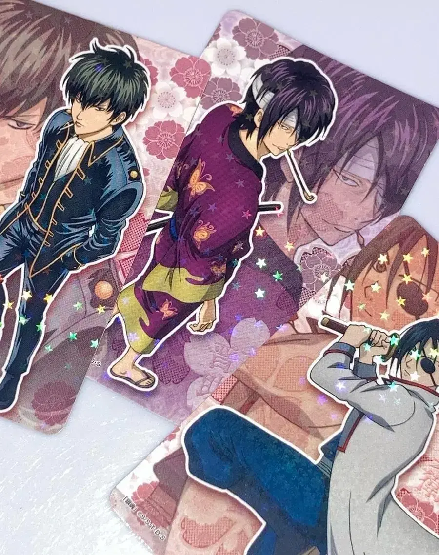 Gintama hologram sticker (Hijikata, Takasugi, Kyubey)