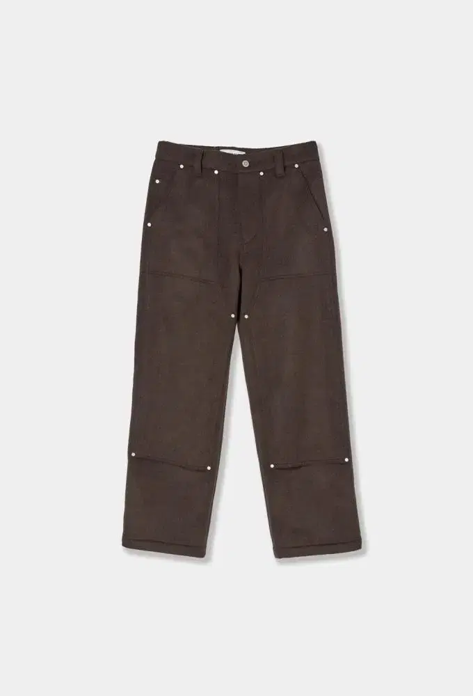 Afterpray Wide Wool Carpenter Pants Brown S M L New