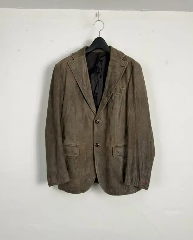 vintage cowhide italy tailored jacket