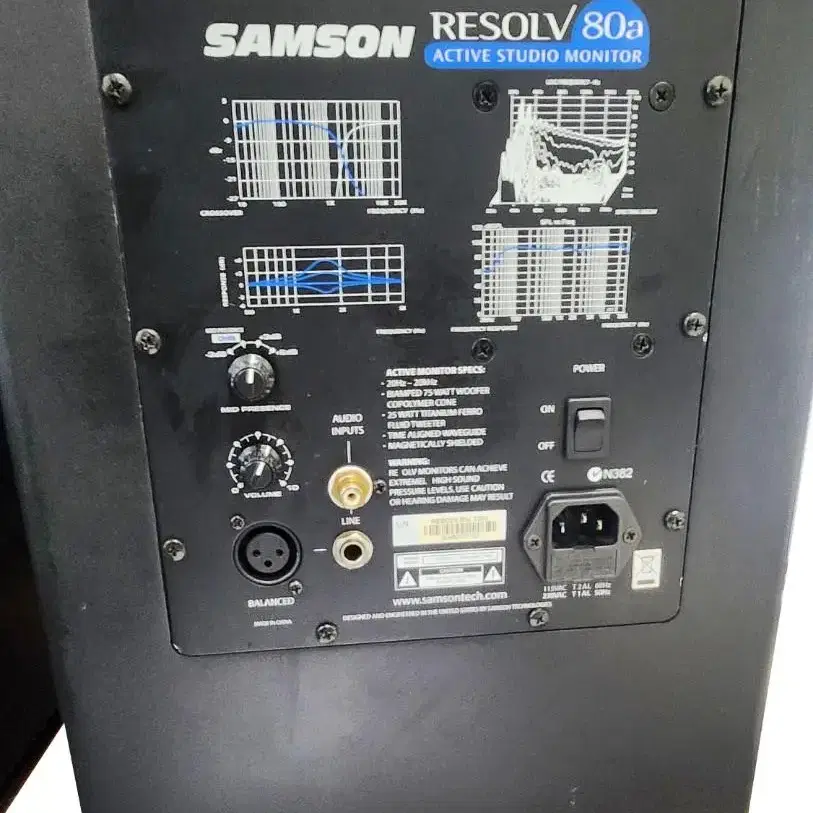 Samson RESOLV 80A 파워드스피커 1조