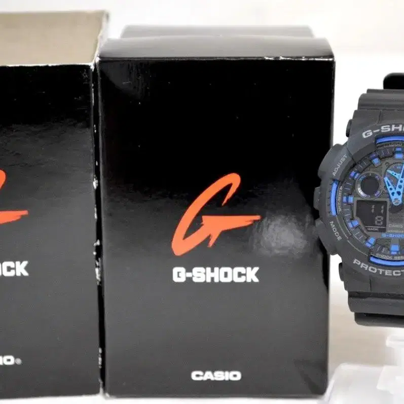 [미사용]G-shock 블루블랙 한정판 손목시계