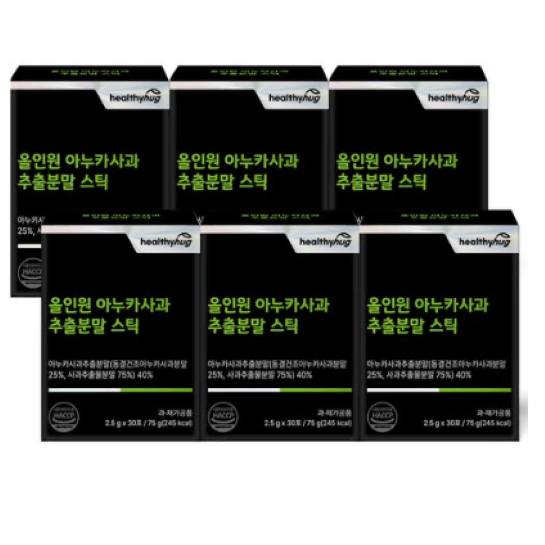 헬씨허그 올인원 아누카사과 추출분말 스틱 2.5g x 30포/6개월분