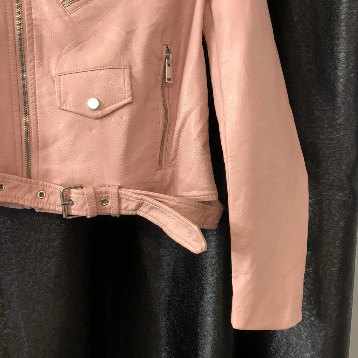 Vintage Zara strawberry pink rider jk