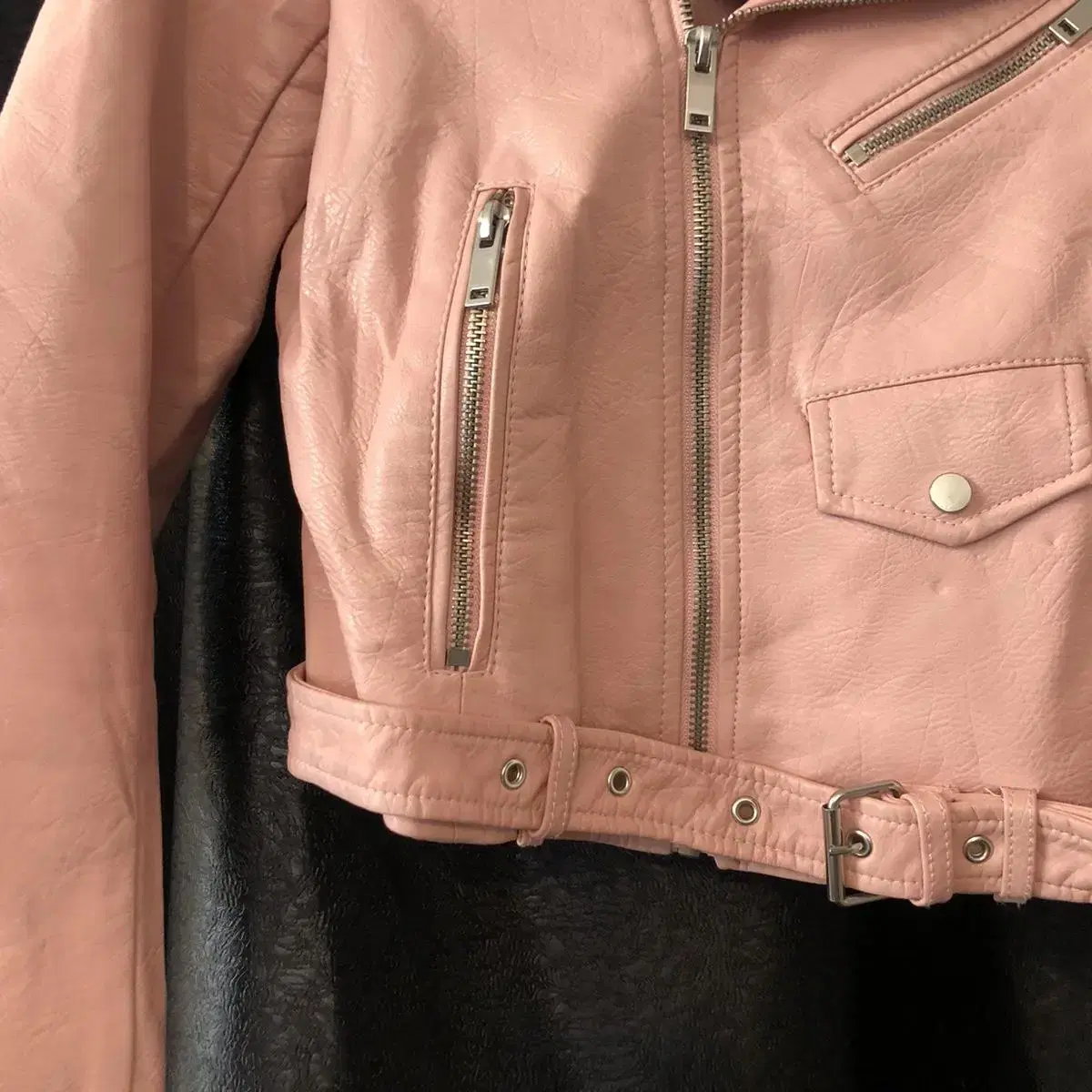 Vintage Zara strawberry pink rider jk