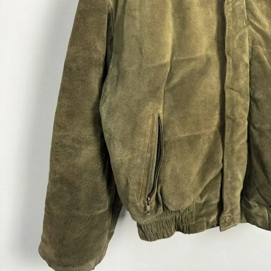 vintage olive green suede jumper