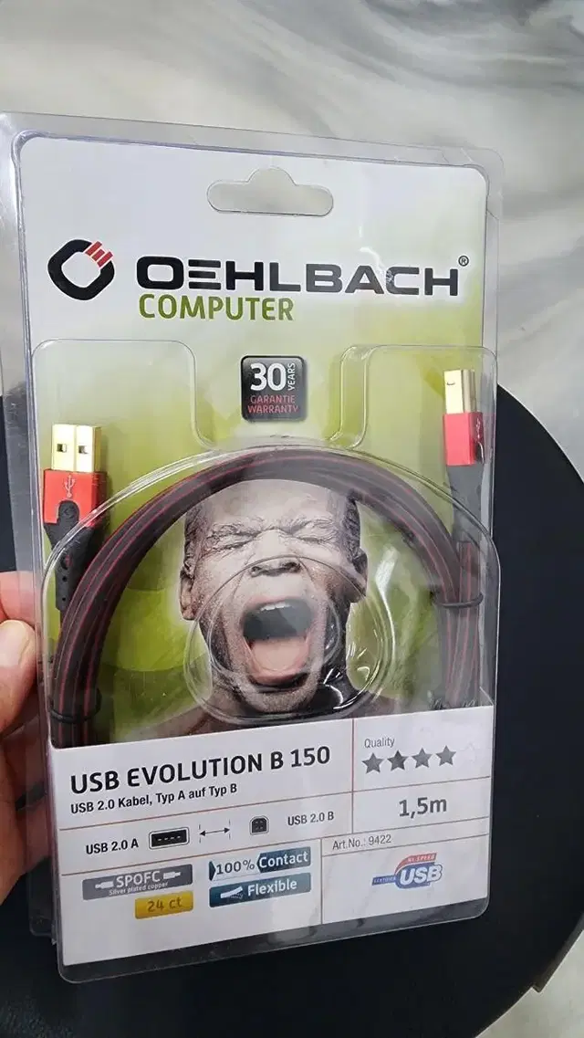 오엘바흐 USB EVOLUTION B 150 USB 2.0 케이블 1.5