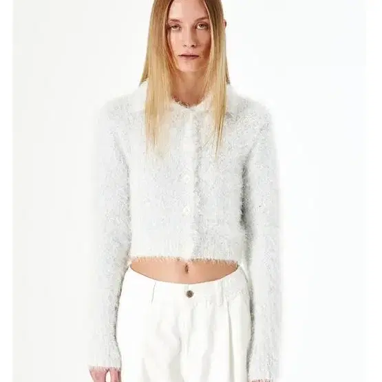 다이애그널 FUZZY MIXED KNIT CARDIGAN 가디건