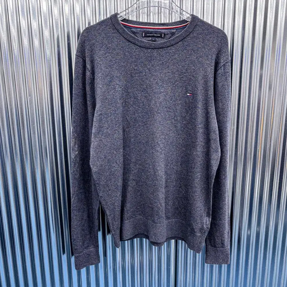 Tommy Hilfiger Cotton Wool Roundneck Knit (Domestic L) A949