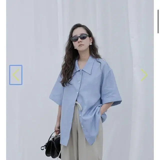 에토스 ETHOS color half shirt light blue