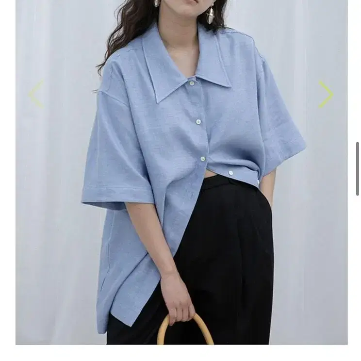 에토스 ETHOS color half shirt light blue