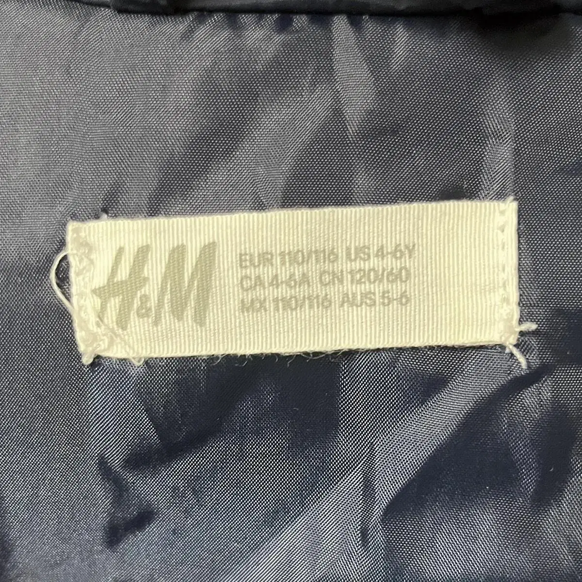 H&M 아동 패딩조끼 4-6y 7호