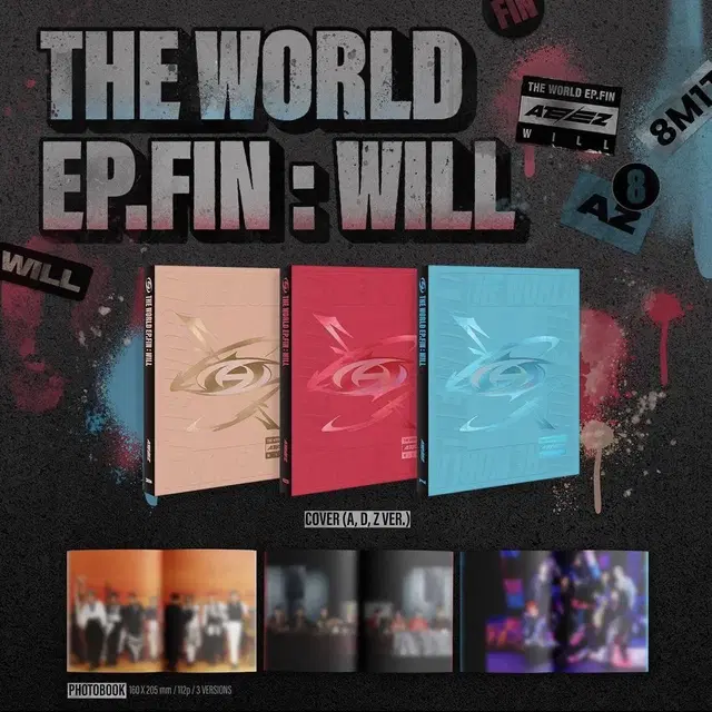 에이티즈 미친폼 THE WORLD EP.FIN : WILL 미개봉 앨범