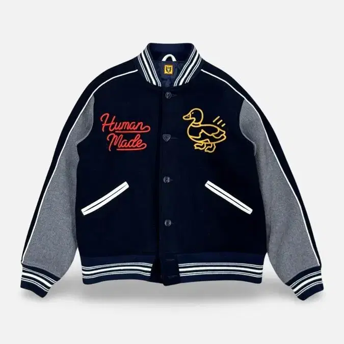 (XL) 21AW 휴먼메이드 WOOL VARSITY 자켓