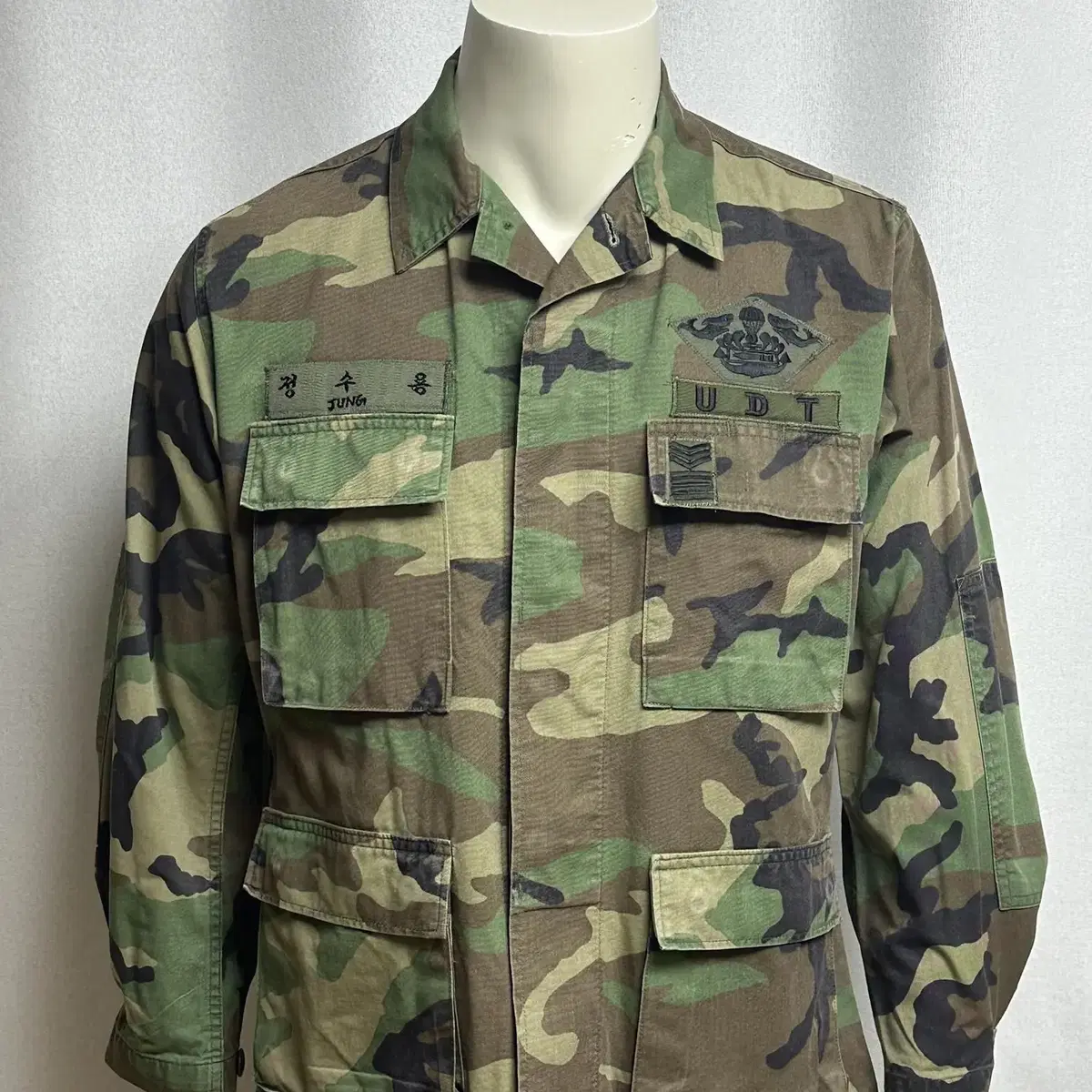 UDT/SEAL 구형 상사 개조 BDU 전투복 상의 (S/S) (M)