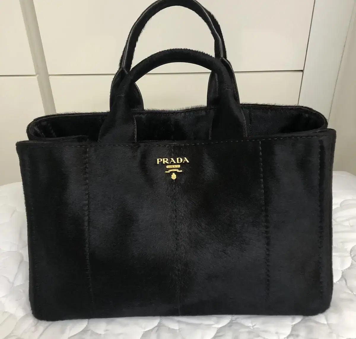 PRADA 프라다 블랙 송치 백