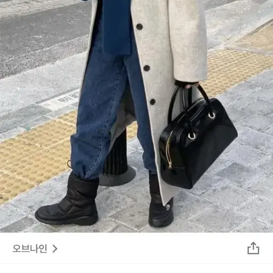 오브나인 메이드 리밋싱글코트 그레이