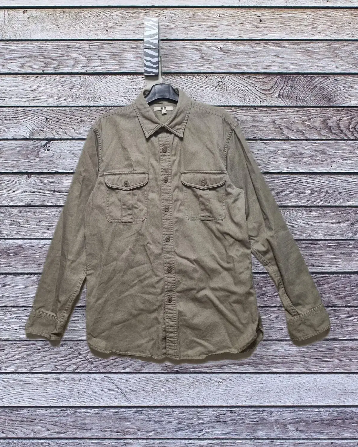 M) Uniqlo Military Cotton Shirt