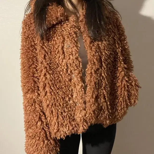 vintage orange fur jacket