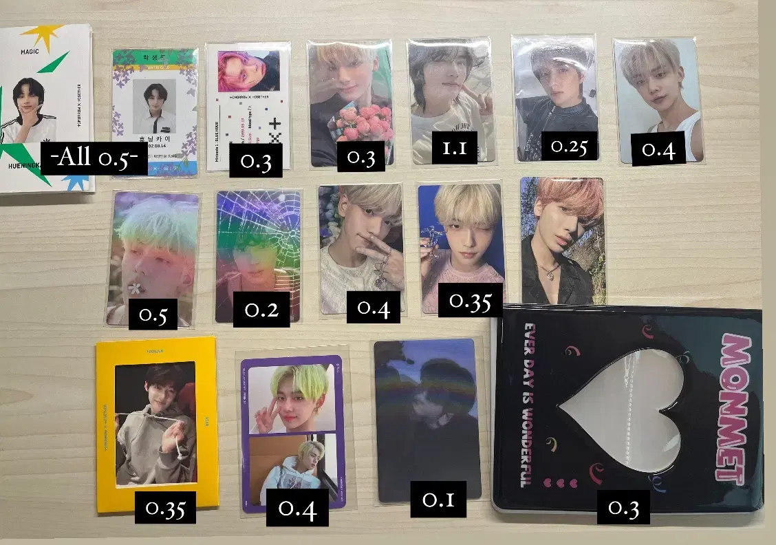 투바투 unsealed album, photocard sell (all 0.1 down now)