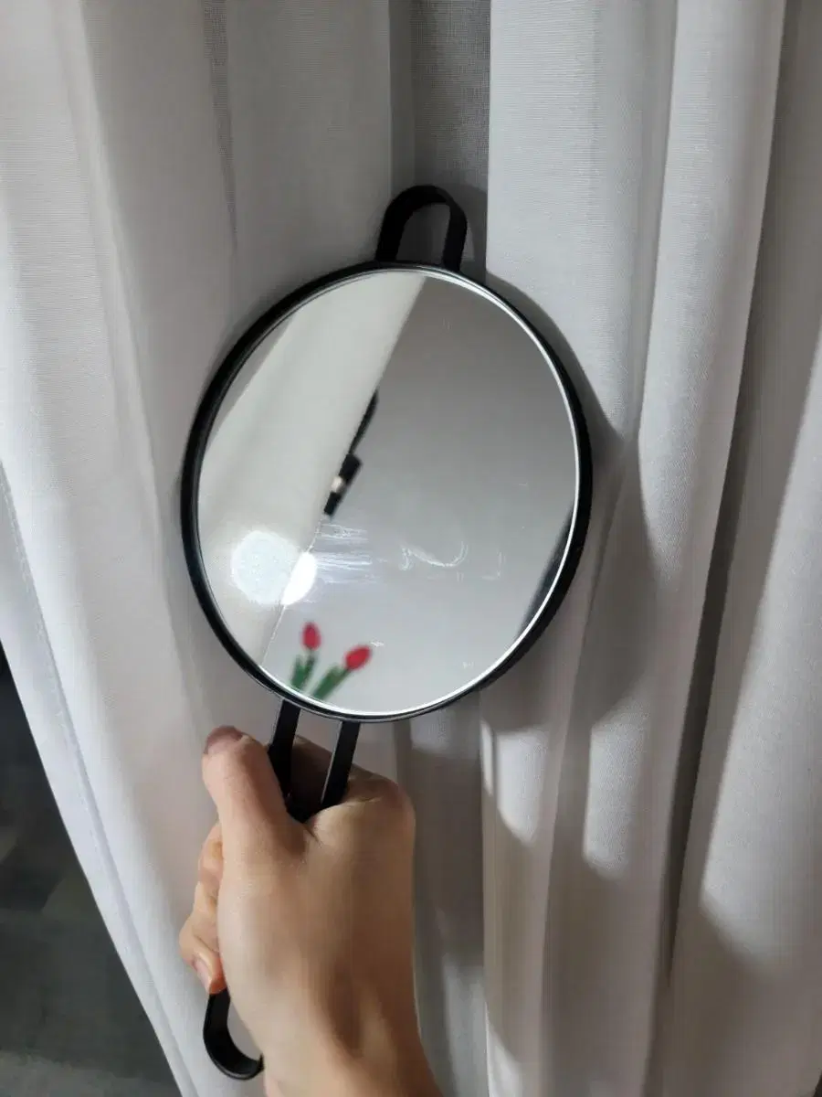 big hand mirror