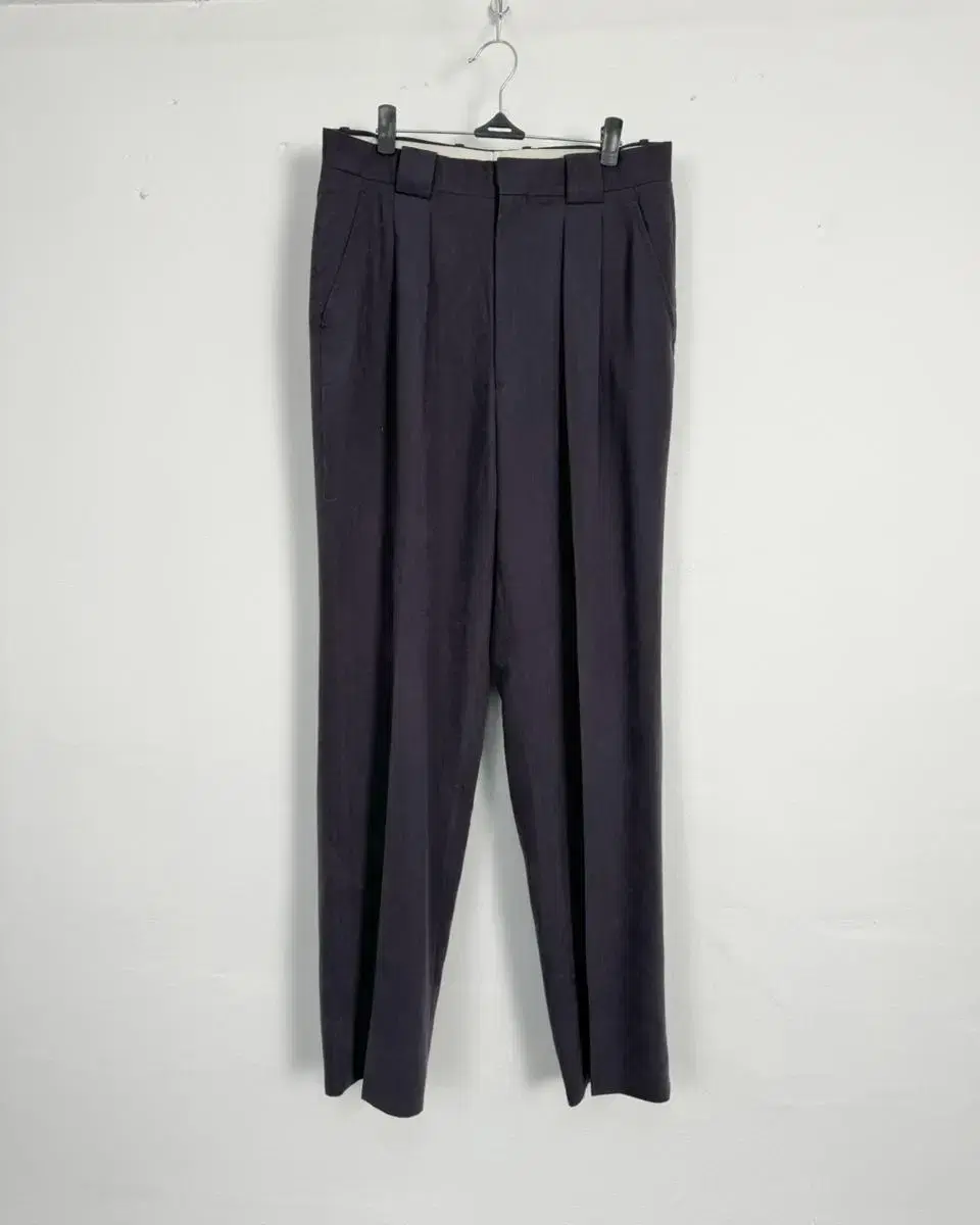 vintage dark purple 2-tuck pants