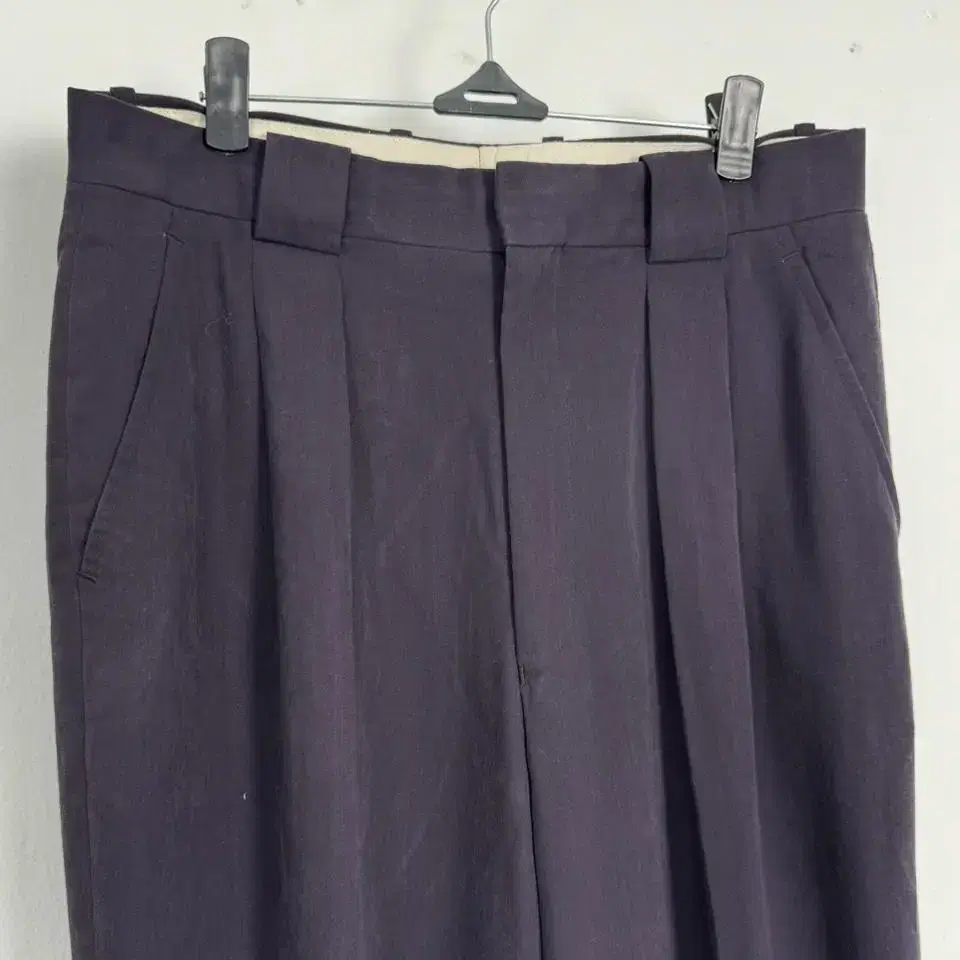 vintage dark purple 2-tuck pants