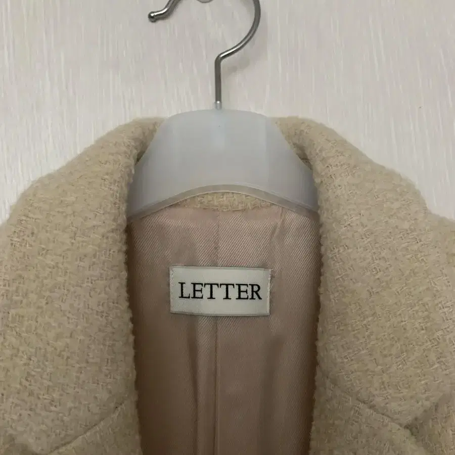 letter teddy coat 레터 테디 코트(베이지)