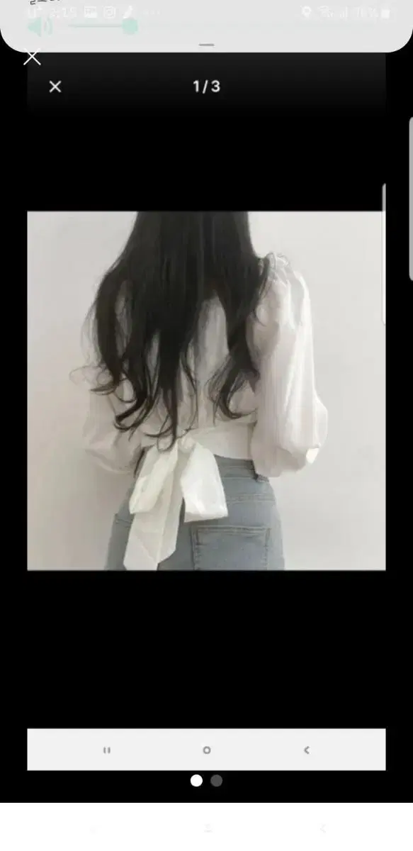 Back-ribbon blouse (communication ㄱㄴ