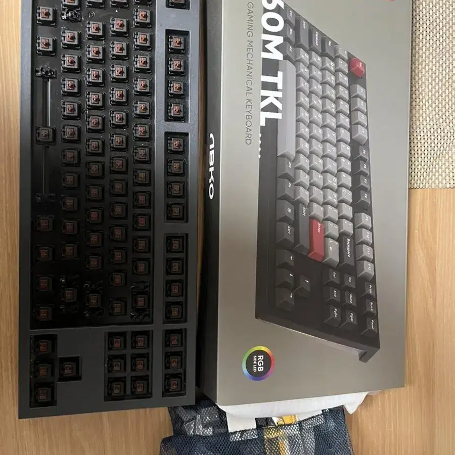 앱코 k660m tkl 갈축 텐키리스 풀윤활