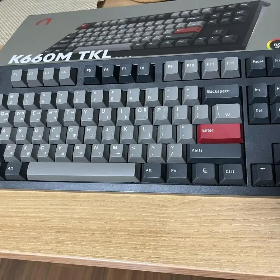 앱코 k660m tkl 갈축 텐키리스 풀윤활