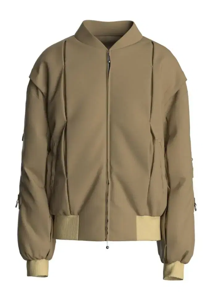 [2] WWORKSHOP Structure Padded Bomber Beige