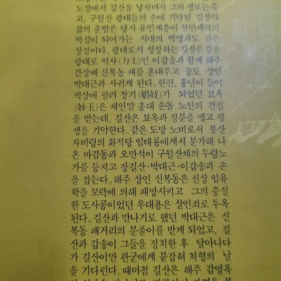 대하소설 장길산