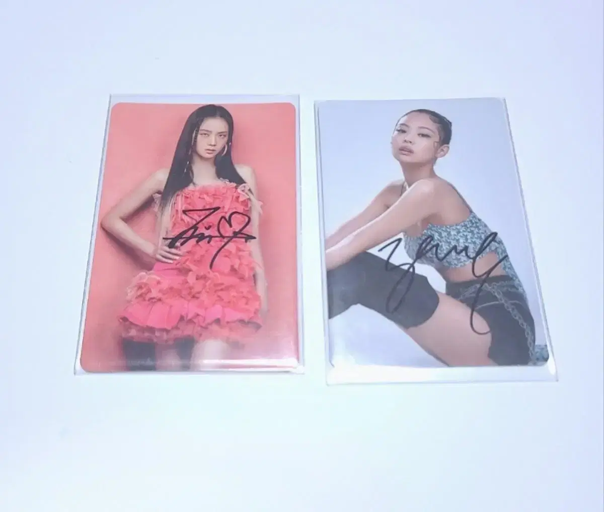 Jennie jisoo sign photocard