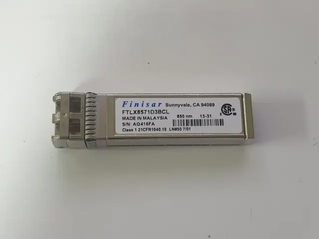 10G 지빅 - Finisar FTLX8571D3BCL 광모듈, 트랜시버