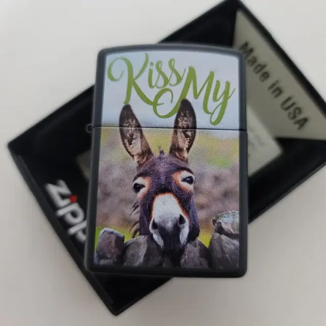 29868 KISS MY DONKEY DESIGN 정품 지포라이터