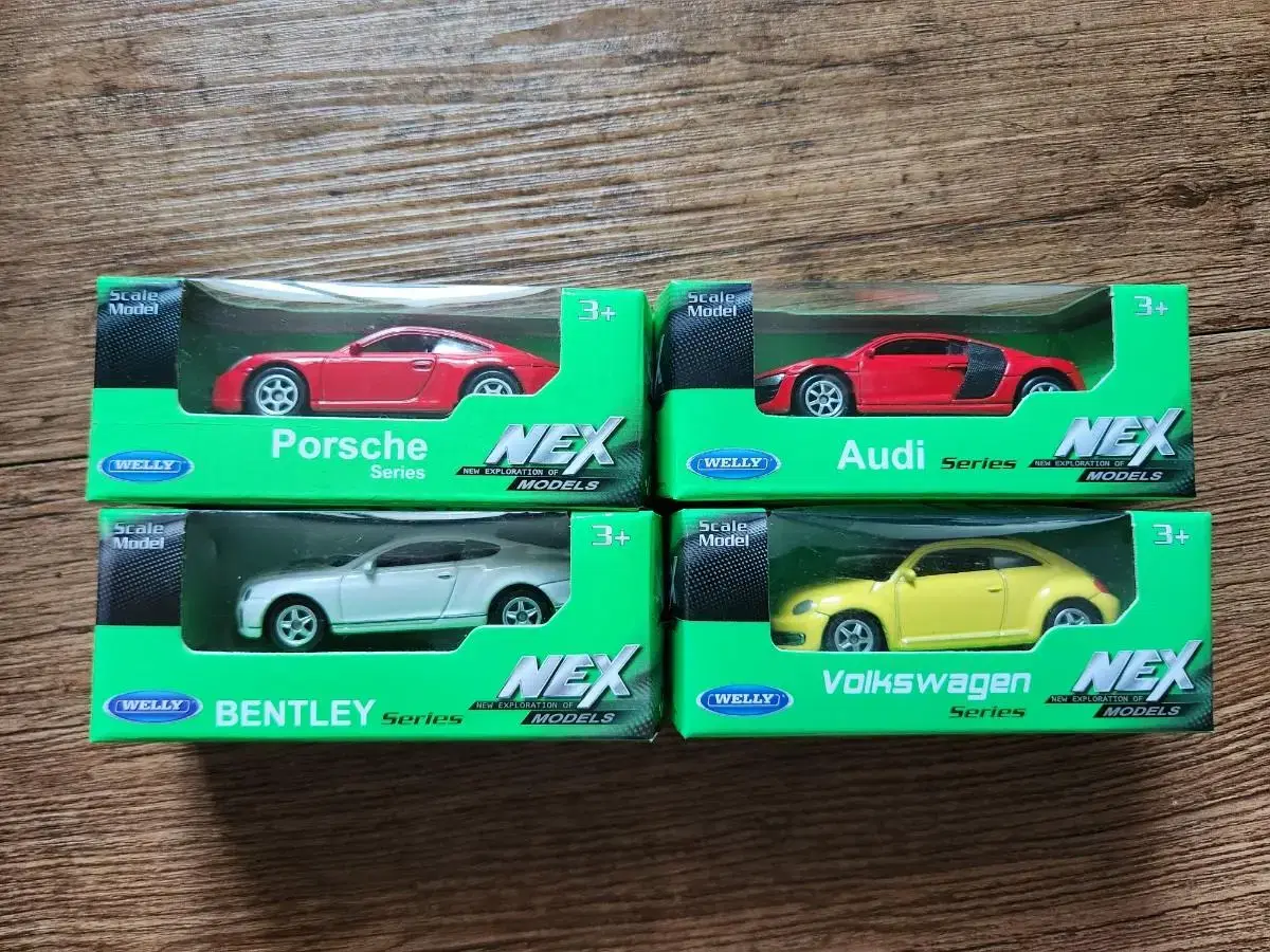 Welly German Cars 4-Piece Set Mini Car Toy Diecast