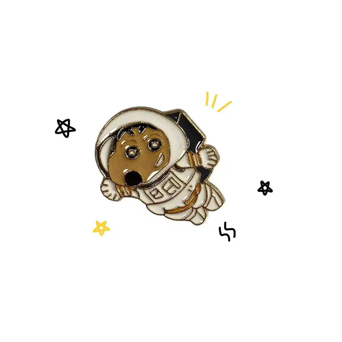 Changu can't be stopped spacesuit badge brooch