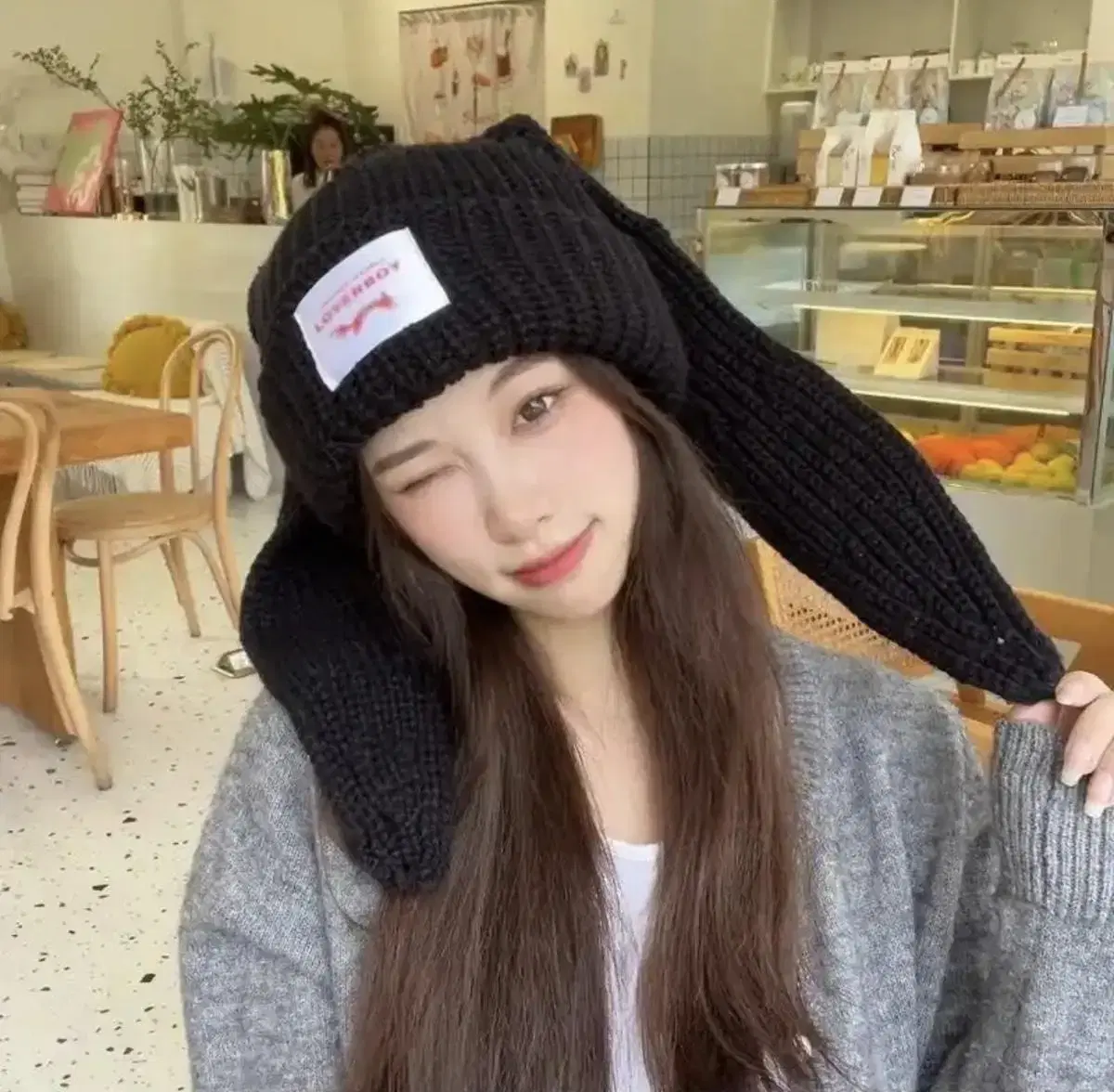 le sserafim kim chaewon bunnyhats