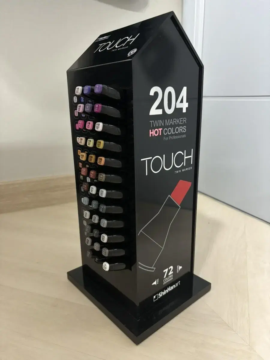 Shinhan Twin Touch Maca 72-color display stand set