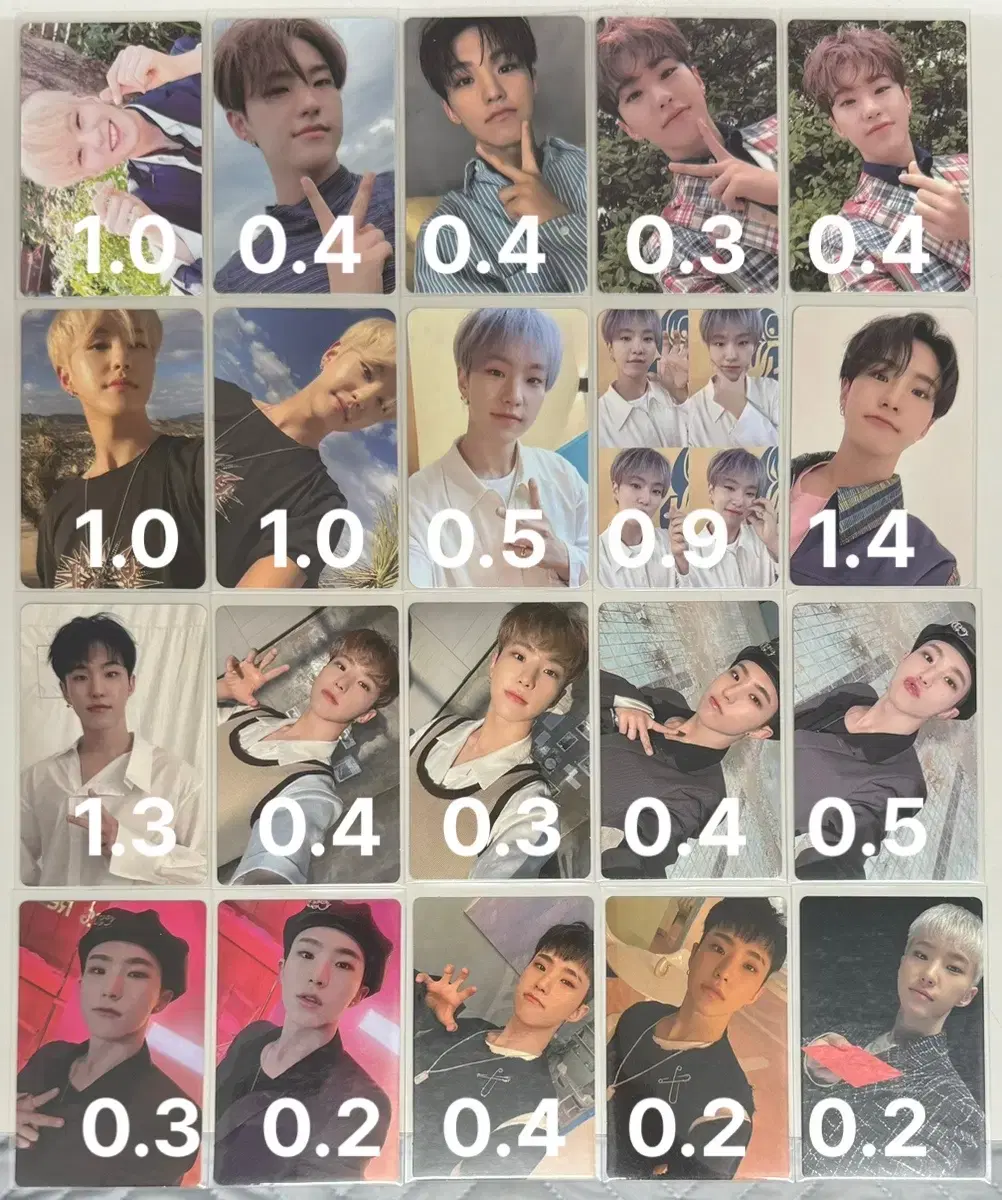 Seventeen hoshi photocards (+3)